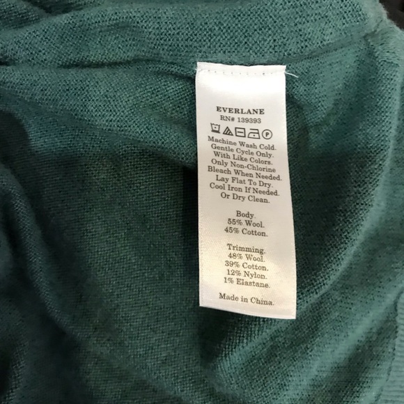 Everlane Merino Wool Short Sleeve Turtleneck Shirt Tee Sweater - Picture 11 of 11